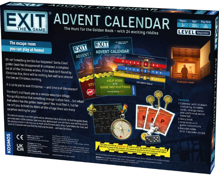 Exit Advent Calendar Hunt for Golden Book Hobby Express Inc.