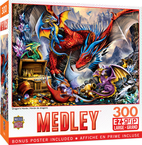 Medley Dragons Horde 300pc EZ Grip Puzzle