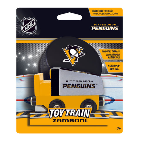 MasterPieces NHL Team Pittsburgh Penguins Zamboni Wooden Train