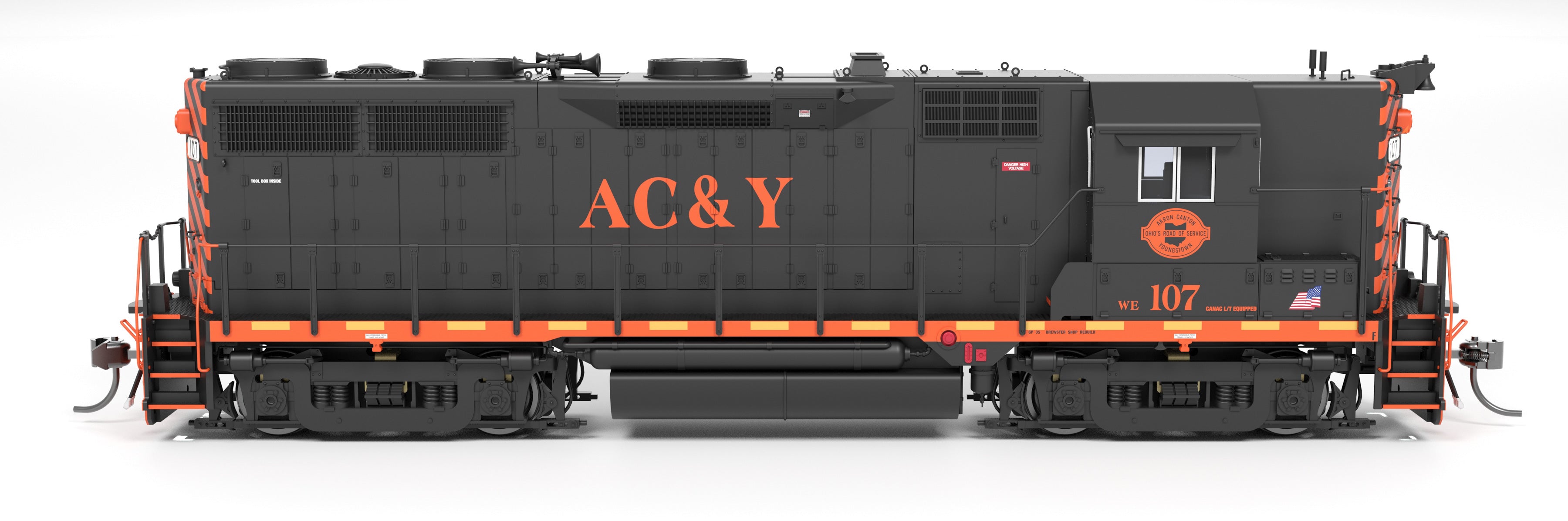 HO EMD GP35 AC&Y High Hood #107 Paragon4 Sound/DC/DCC Hobby Express Exclusive PREORDER