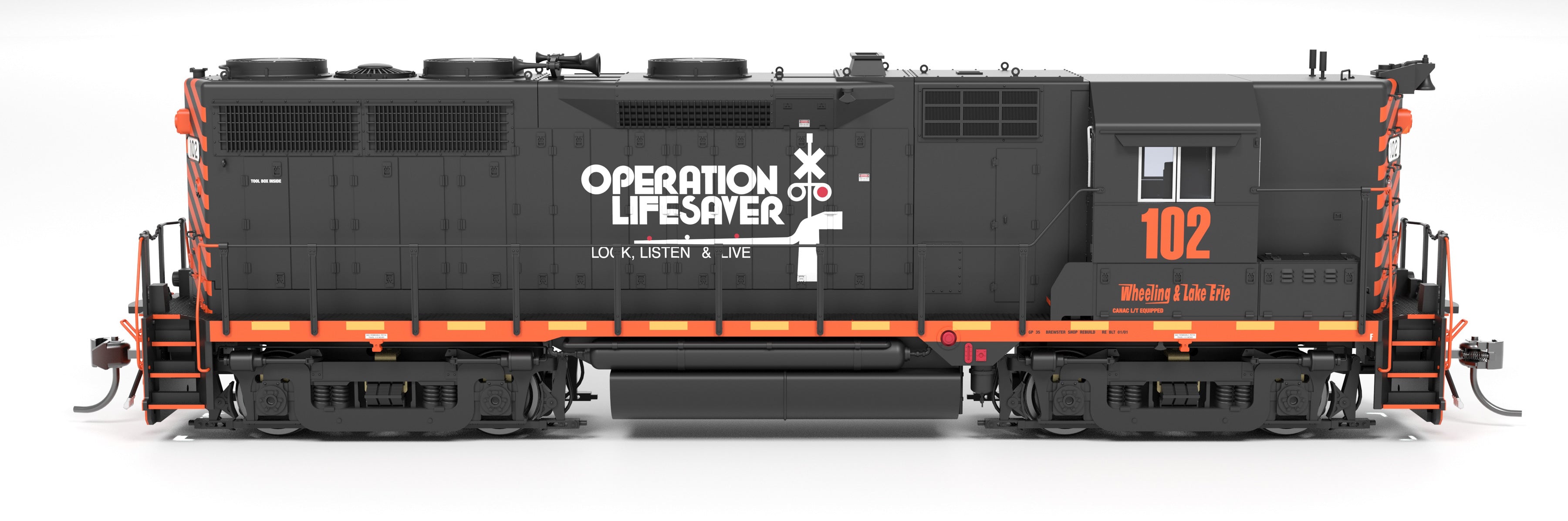 HO EMD GP35 WLE Operation Lifesaver #102 Paragon4 Sound/DC/DCC Hobby Express Exclusive PREORDER