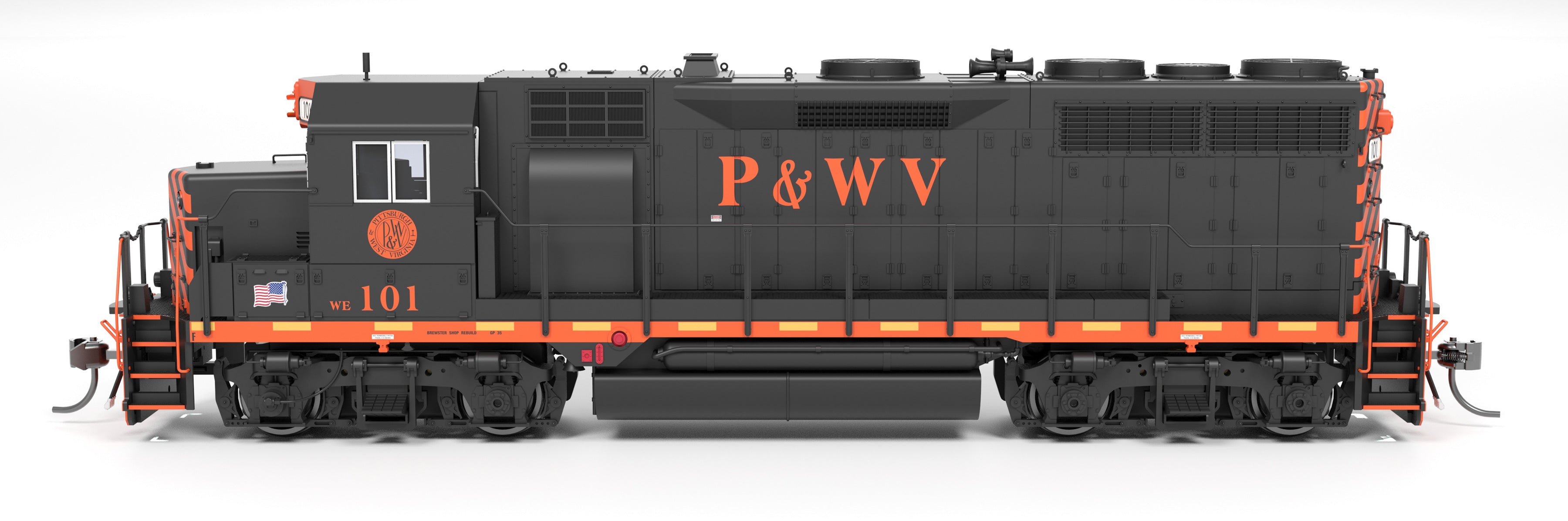 HO EMD GP35 P&WV #101 No-Sound DCC Ready Hobby Express Exclusive PREORDER
