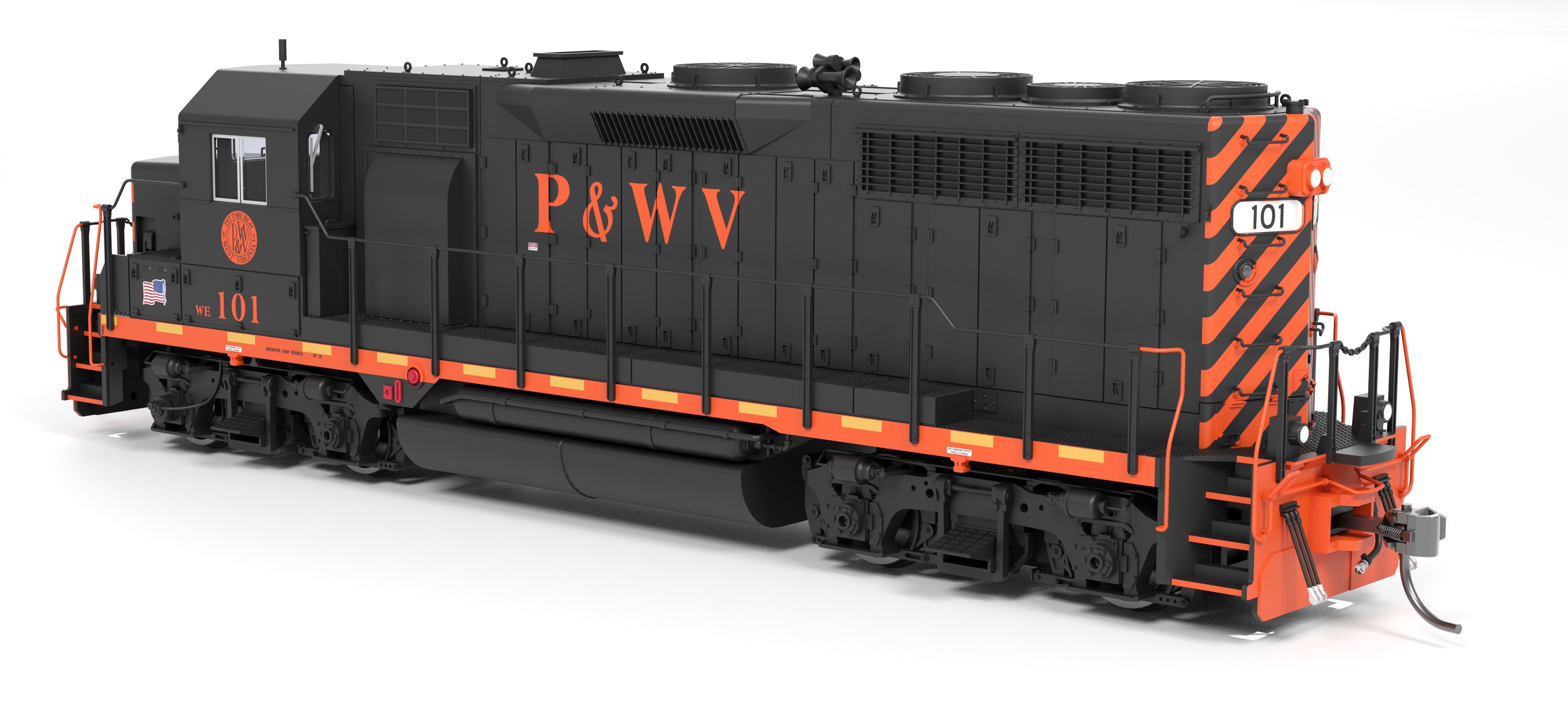 HO EMD GP35 P&WV #101 No-Sound DCC Ready Hobby Express Exclusive PREORDER