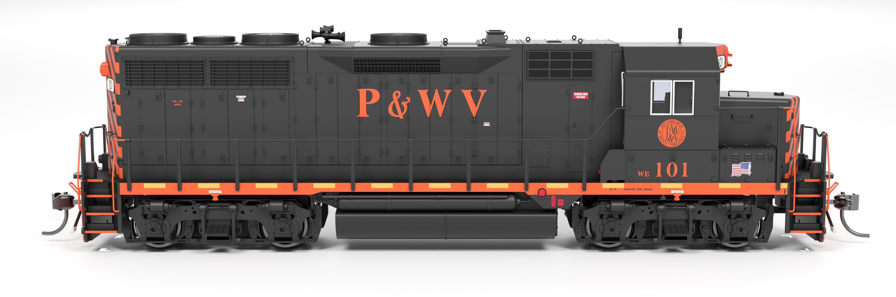 HO EMD GP35 P&WV #101 Paragon4 Sound/DC/DCC Hobby Express Exclusive PREORDER