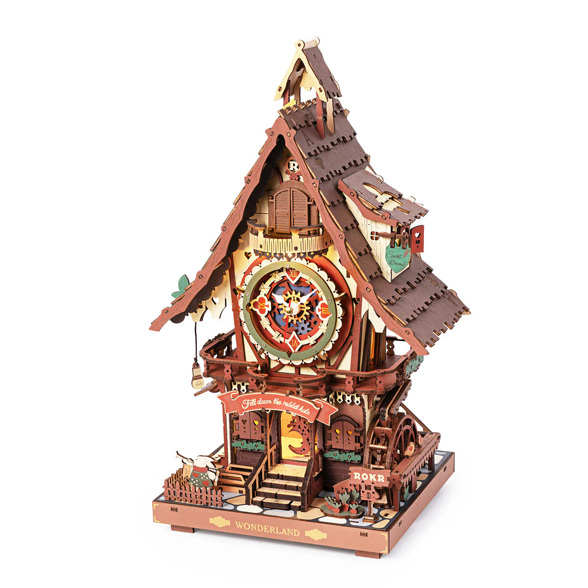 Laser Cut model of a cuckoo clock.