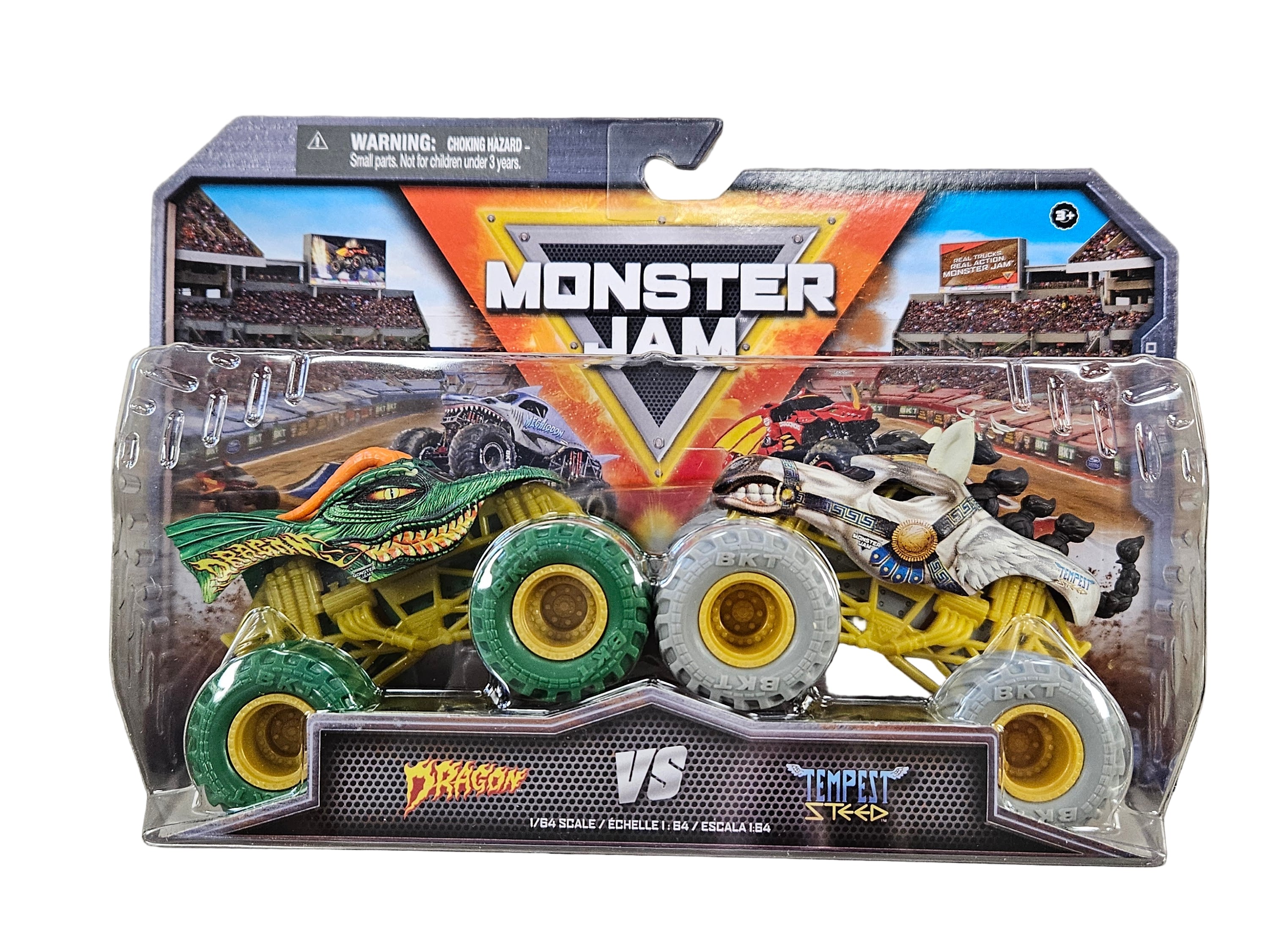 Monster Jam 2 Pack with "Dragon" and "Tempest Steed"