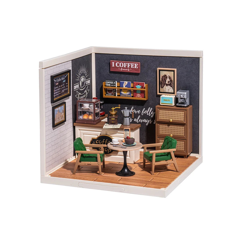 Diorama of a Small Coffee shop scene