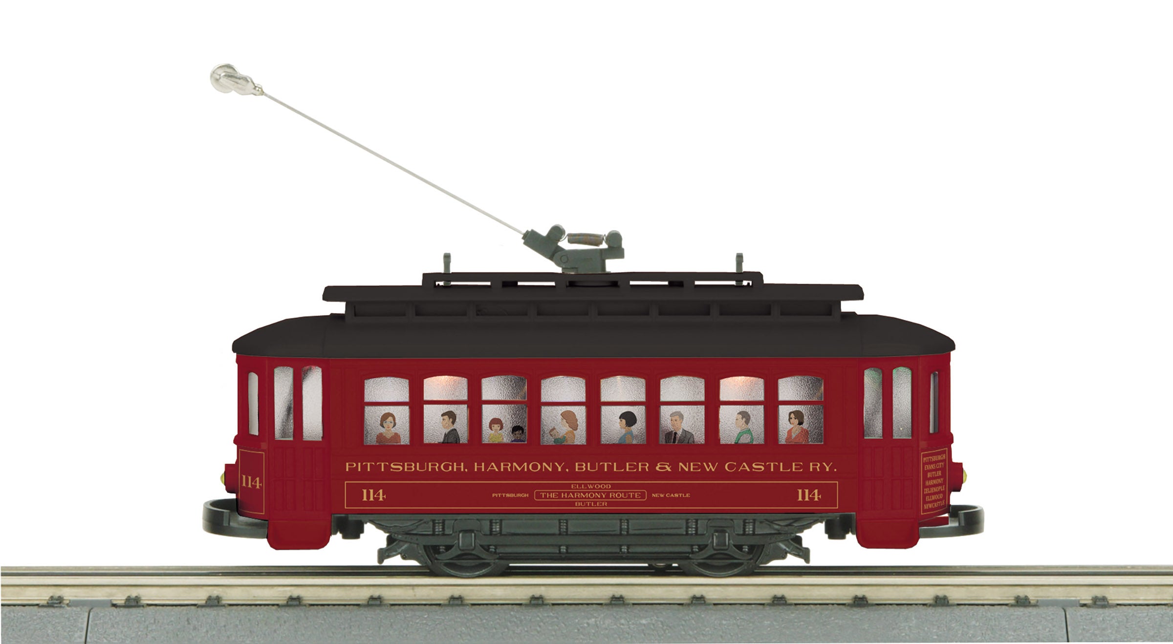 Pittsburgh, Harmony, Butler and New Castle Bump-n-Go Trolley Hobby Express Exclusive PREORDER