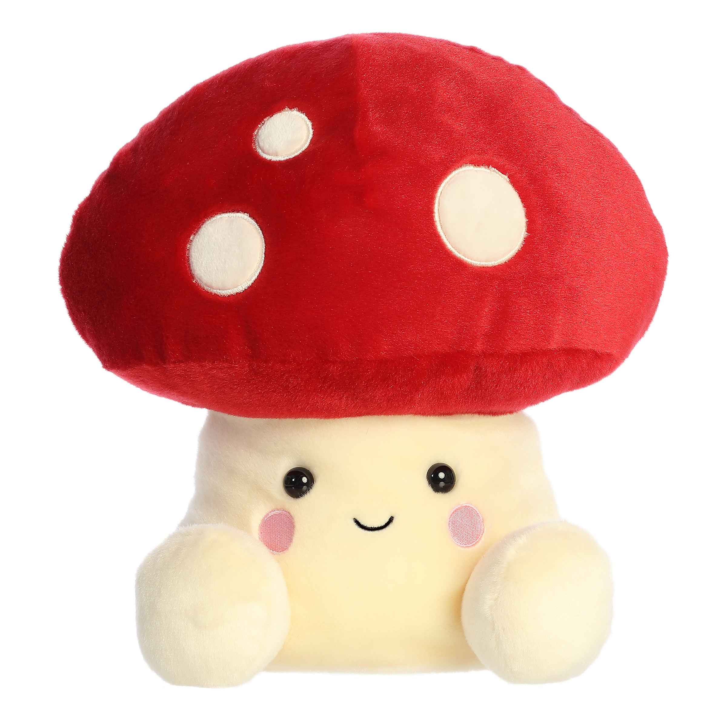 Red Capped mushroom with smiling face and feet.