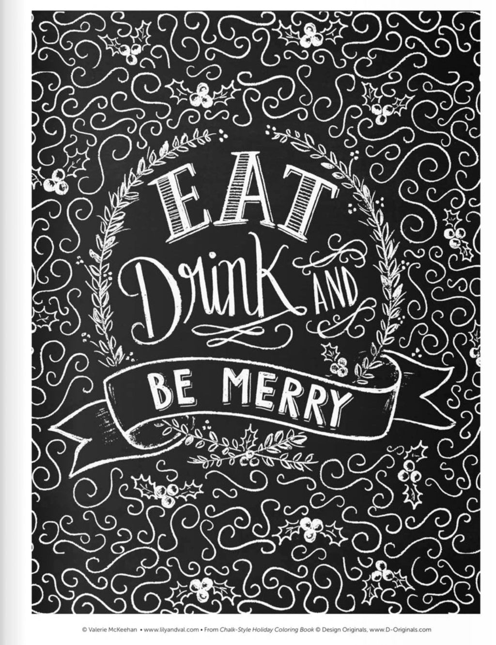 Holiday Chalk-Style Coloring B