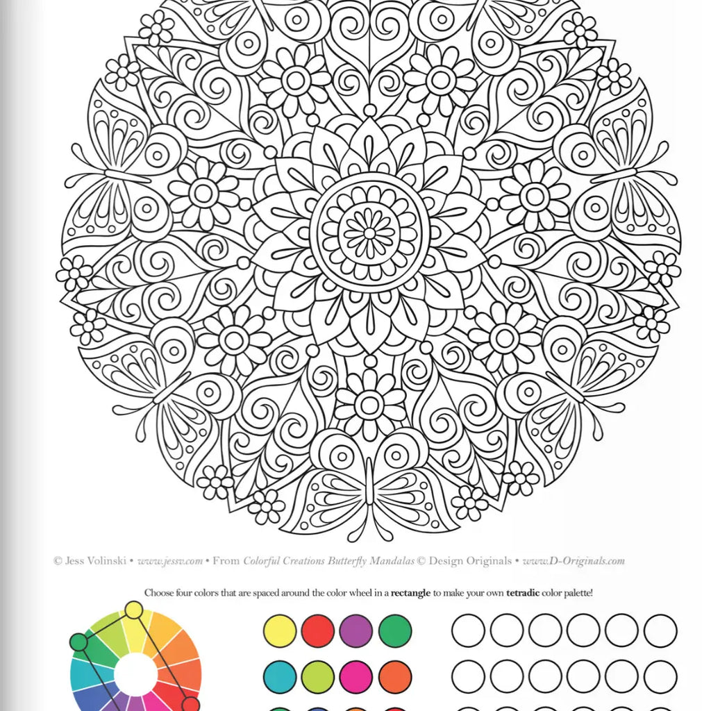 Butteryfly Mandalas Coloring B