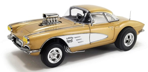 Front side view of Corvette with Gasser engine.