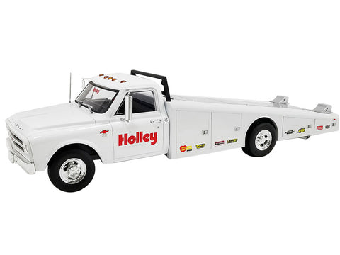 1/18 1967 Chevrolet C-30 Ramp Truck White "Holley Speed Shop"