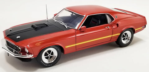 1/18 1969 Ford Mustang 428 Cobra Jet Indian Fire