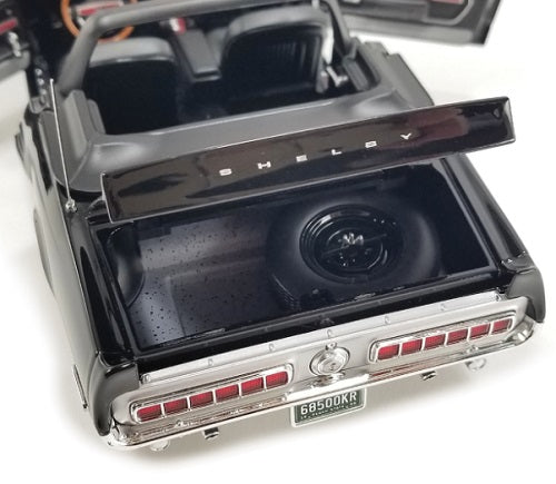 Open trunk on a 1968 Shelby diecast model