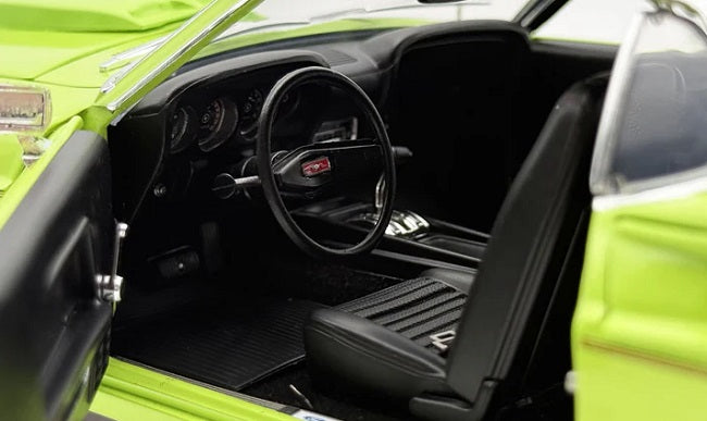 Car interior of diecast model.