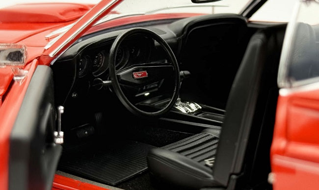 Interior view of Ford Mustang model.