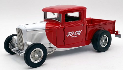 1932 Ford truck model in red and white