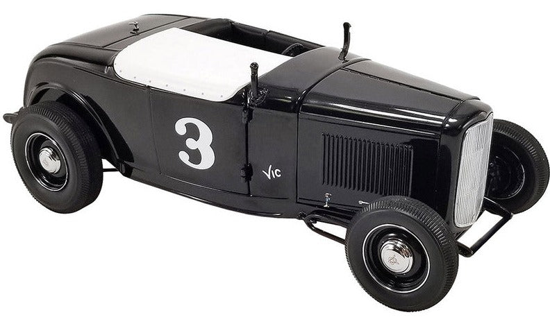 1/18 scale model of a 1932 Ford Salt Flat Roadster with the number 3 on the side, in black color.