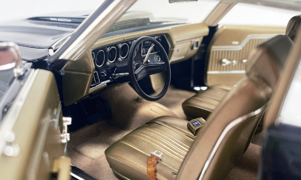 Interior of 1/18 scale model.