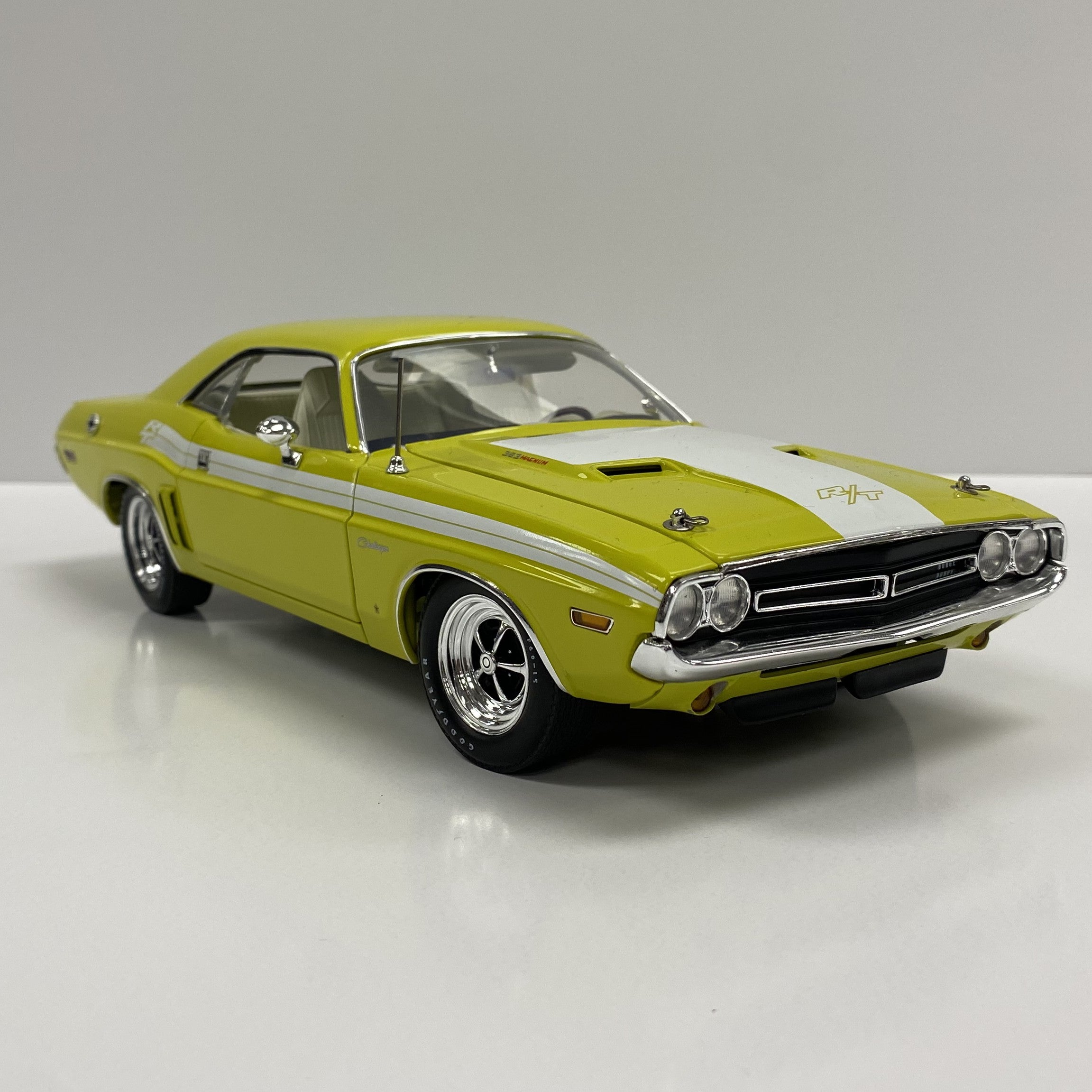 Model of Citron Yellow Dodge Challenger
