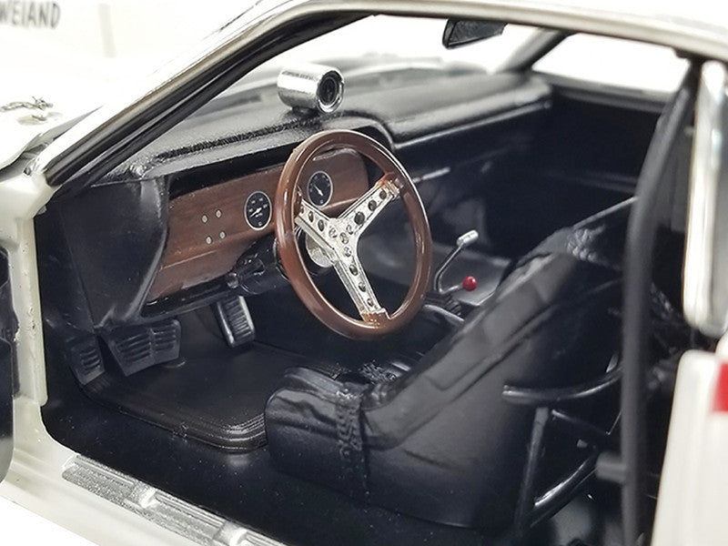 Interior of 1/18 scale model car.