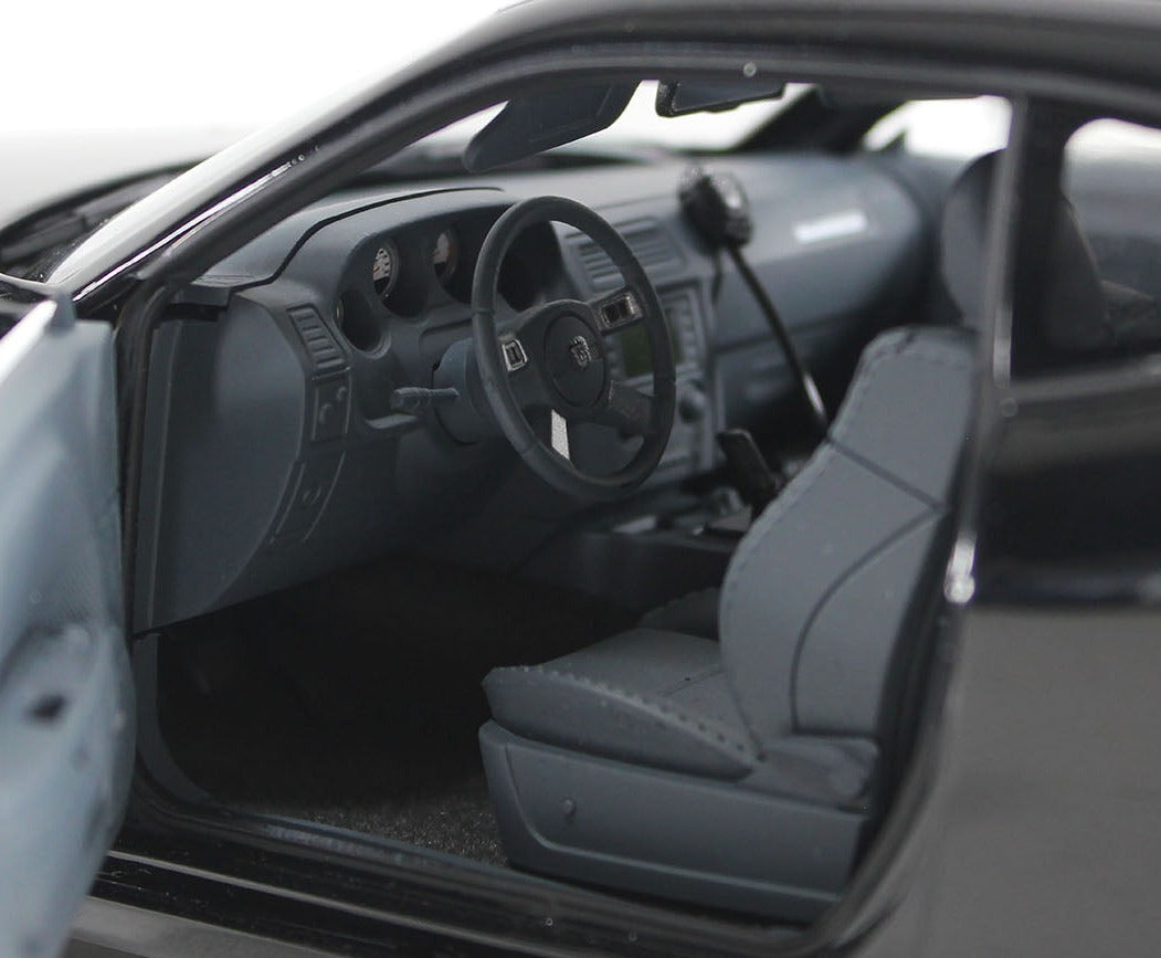 Interior of a diecast model car.