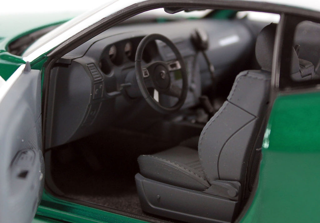 Interior of model car.