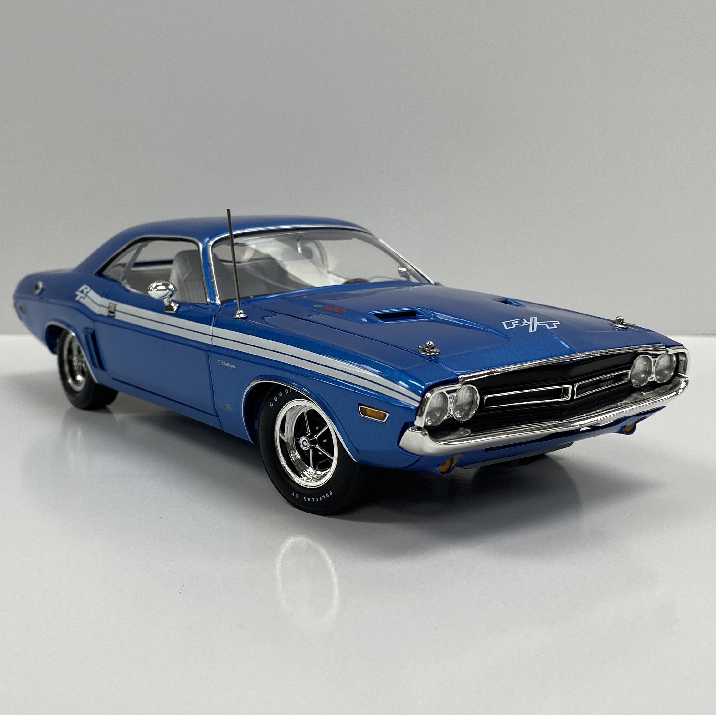 Scale model of 1971 Dodge Challenger R/t.