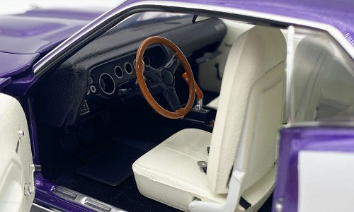 Close-up of a model car's interior.
