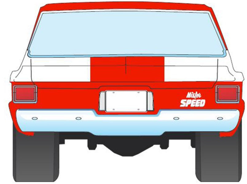 Rear view of Mister Speed 1965 Plymouth AWB 