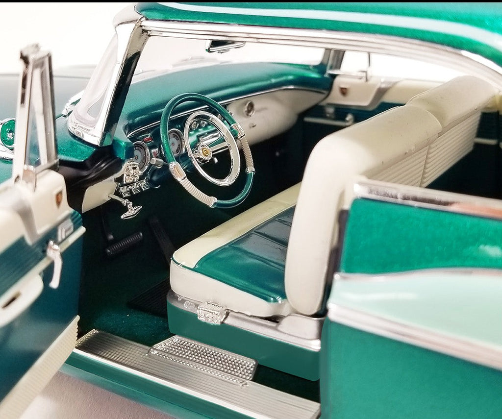 Interior of diecast model car.