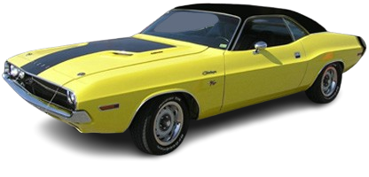 Yellow Challenger with Black Roof.