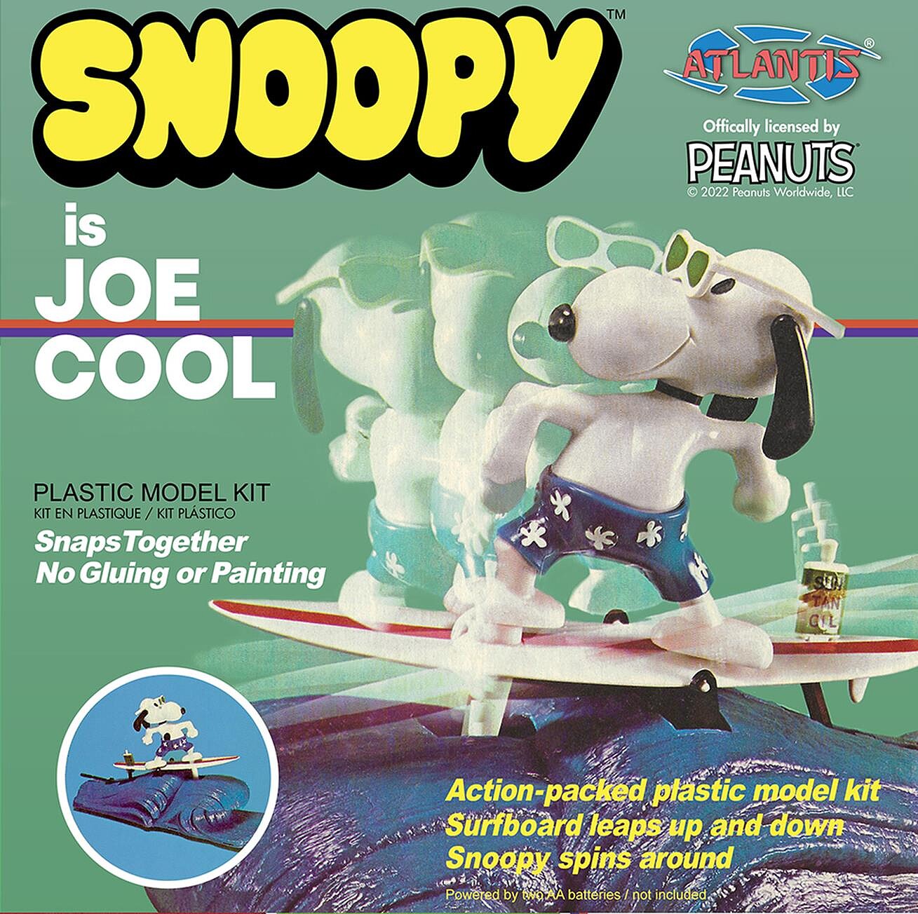 1/35 Snoopy Joe Cool Surfing Snap Model Kit