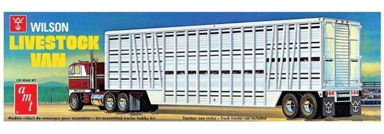 1/25 Wilson Livestock Van Trailer Model Kit