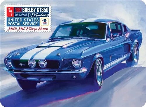 Package art for 1967 Shelby GT350 Model kit.