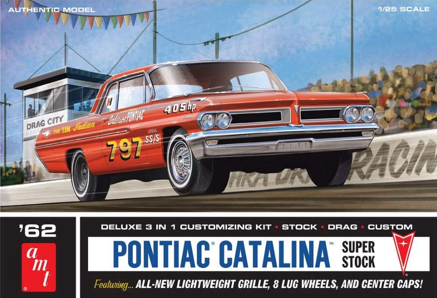 1/25 1962 Pontiac Catalina Super Stock Race Car (3 in 1)
