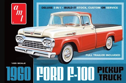 1/25 1960 Ford F100 Pickup with Trailer