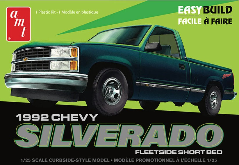 1/25 1992 Chevrolet Silverado Fleetside Short Bed "Easy Build"