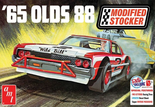 Box art for a 65 Olds 88 model kit.