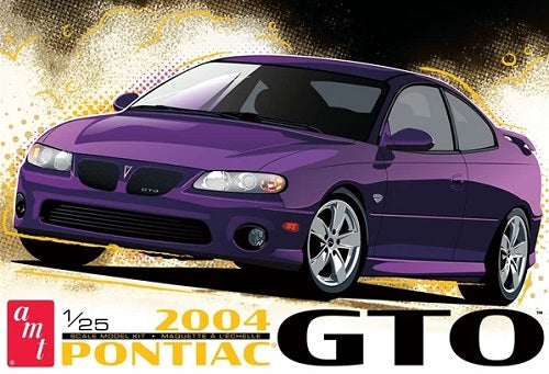 Model Kit box art showing a purple 2004 Pontiac GTO