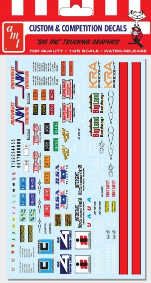 1/25 Big Rig Trucking Graphics Decal