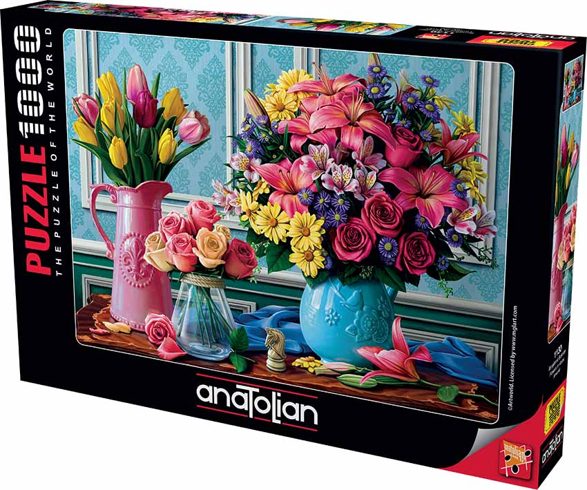 1000pc Flowers in Vases Puzzle