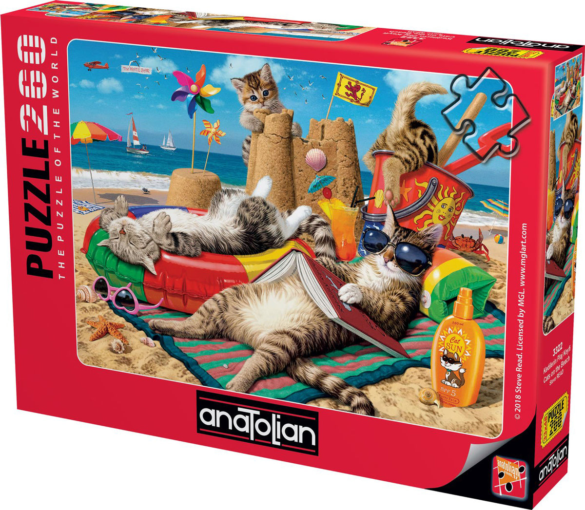 260pc Cats on the Beach Puzzle