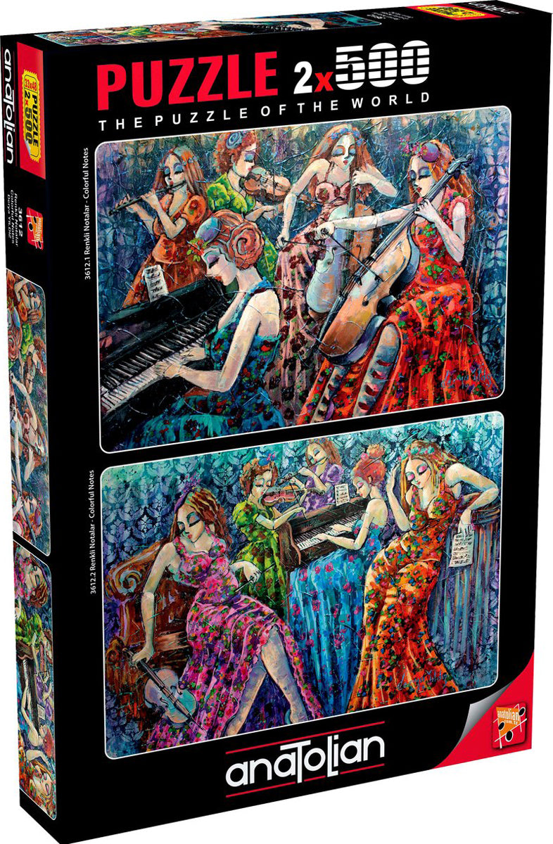 x 500pc Colorful Notes Puzzle