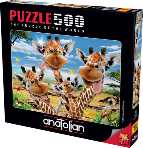 Giraffe Selfie 500pc Puzzle