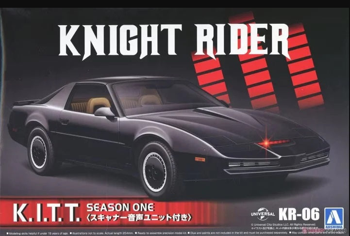 1/24 Knight Rider 2000 KITT Car Season 1 w/LED Scanner & Sound Unit