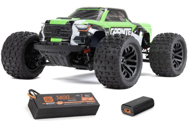 1/18 GRANITE GROM 4X4 RTR Brushed Monster Truck (Battery & Charger Included), Green