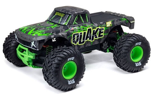 Remote control monster truck with green and black design