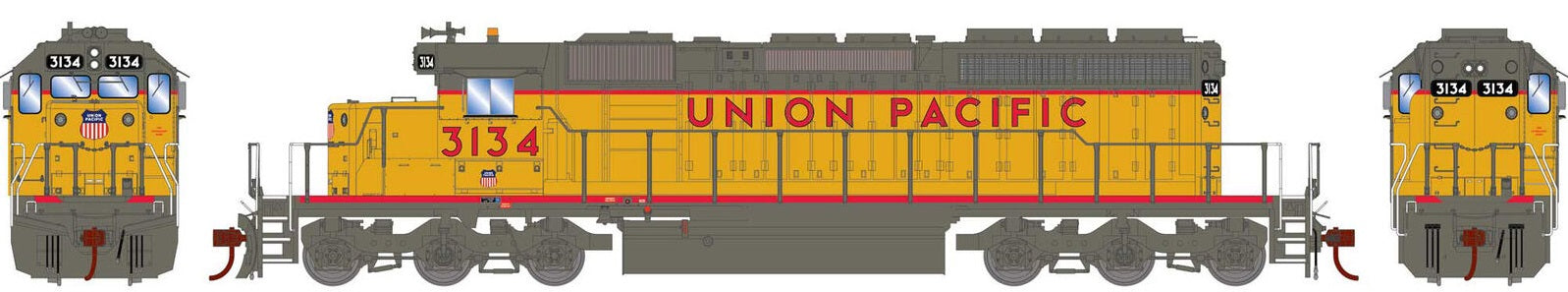 HO SD40-2 Union Pacific #3134